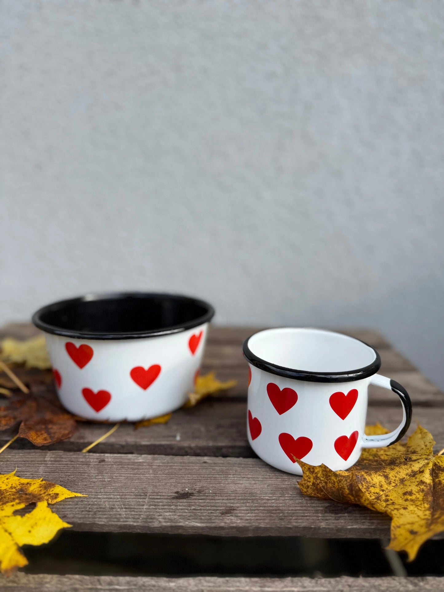 Bol camping émail cœurs ♥️ 🤍 FOBstory