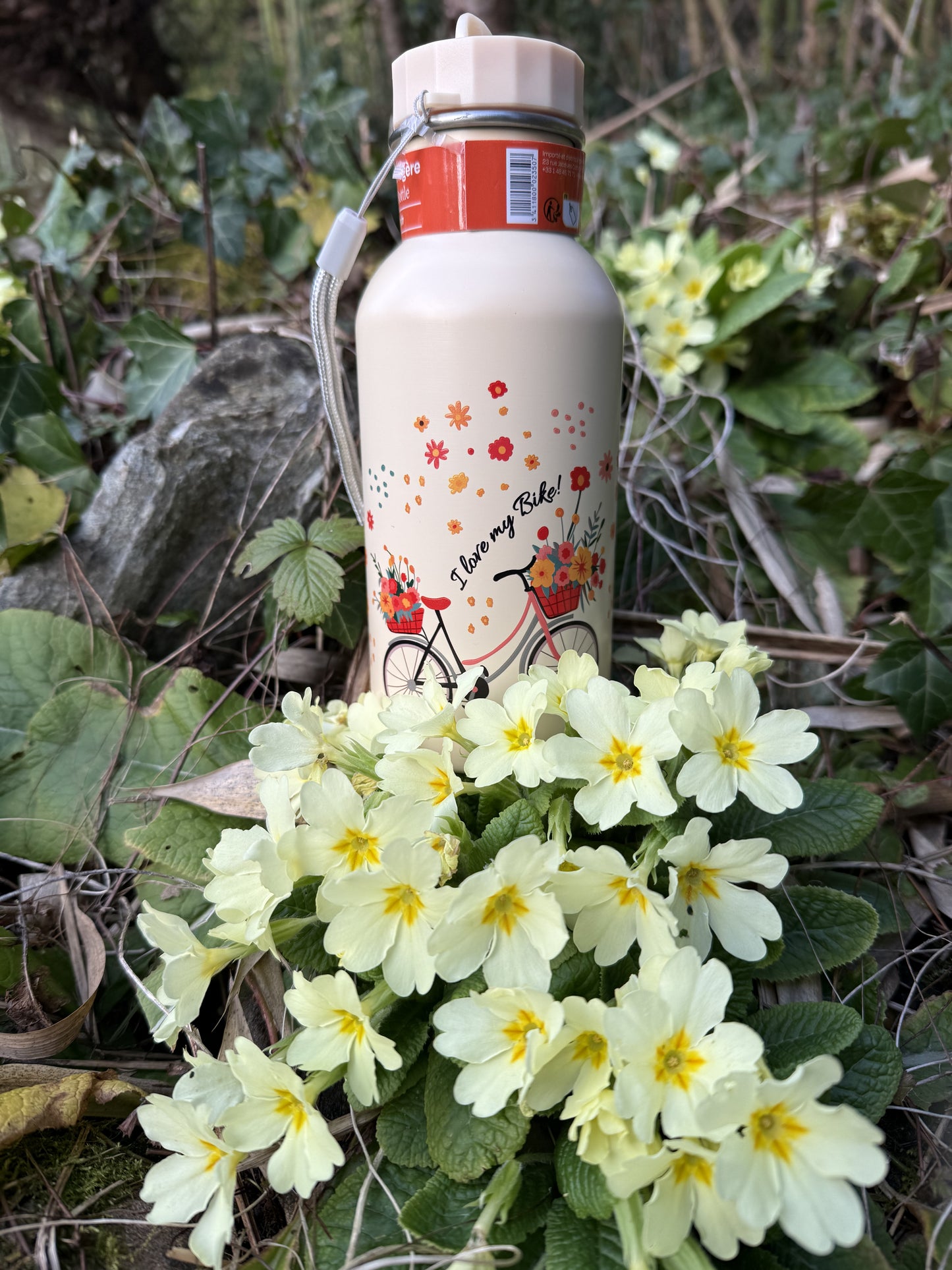 Gourde enfant vélo fleuri FOBstory